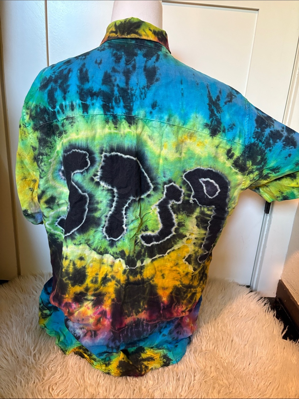 Tie-Dye STS9 linen button up